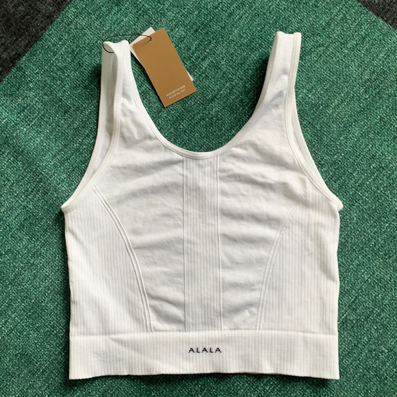 NWT ALALA Seamless Crop Tank White M carbon38 $70 - Picture 5 of 8